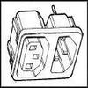 SCHURTER 4300.0301 CONN, IEC POWER ENTRY, PLUG-SOCKET, 10A (50 pieces) view 1