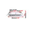 BRILLRAYDO 3W Warm White Ultra-Thin Square LED SMD 5730 Ceiling Panel Light Acrylic Board Lamp view 2