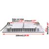 BRILLRAYDO 18W Warm White Ultra-Thin Square LED SMD 5730 Ceiling Panel Light Acrylic Board Lamp view 2