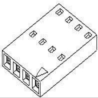 Headers & Wire Housings HSG 5P SINGLE ROW NON-POLARIZED (5 pieces)