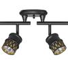 Globe Electric 59086 6-Light Foldable Track Lighting, Oil Rubbed Bronze Finish, Adjustable Champagne Glass Heads, Ceiling Light Fixture for Kitchen Island, or Dining Room, GU10 Base, Timeless view 3