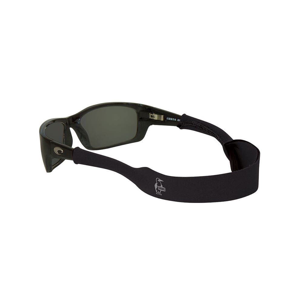 Chums Neoprene Classic Large Frame Eyewear Retainer - Durable Floating Sunglasses Sport Strap (Black)