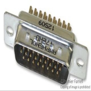 AMPHENOL COMMERCIAL PRODUCTS 17EHD026PAA000 D SUB CONNECTOR, HIGH DENSITY, 26POS, PIN (50 pieces)