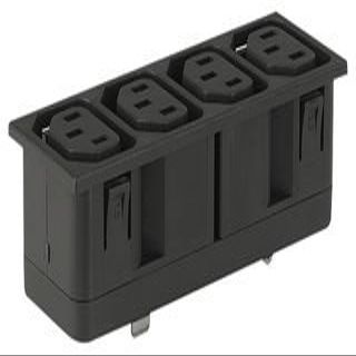SCHURTER 4752.5200 CONNECTOR, 4, 10A, 250V (10 pieces)