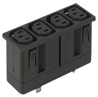 SCHURTER 4752.5200 CONNECTOR, 4, 10A, 250V (10 pieces)
