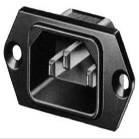 SCHURTER 6100.3300 CONNECTOR, IEC POWER ENTRY, PLUG, 15A (10 pieces)