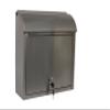 Qualarc WF-L33SL Compton Rectangular Stainless Steel Locking Wall Mount Mailbox, Silver,4.5"D x 15"W x 14.5"H view 1