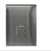 Qualarc WF-L33SL Compton Rectangular Stainless Steel Locking Wall Mount Mailbox, Silver,4.5"D x 15"W x 14.5"H view 4