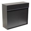 Qualarc WF-P015 Covina Wall Mount Rectangular Mailbox with Hidden Lock, Black view 1