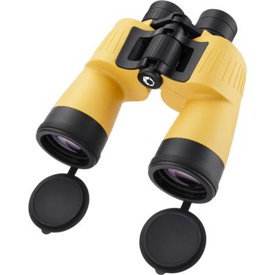 Barska AB12738 Floatmaster 7x50 Waterproof Floating Marine Binoculars for Boating, Hunting, Fishing, Sports, etc, Yellow