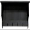 Sawdust City Pine Shelf with pegs - 4' Long (Solid Black) view 1