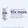 PUR Horizontal Faucet Mount Water Filtration System with Lead Reducing Filter for Cleaner, Filtered Tap Water, Lasts 100 Gallons, Sink Water Filter, Fits Most Kitchen or Bathroom Faucets, White view 3