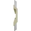 Ekena Millwork CC08ICI02X20X20TR Inner Cross Intersection for 8" Traditional Coffered Ceiling System, 20"W x 2"P x 20"L, Primed view 4