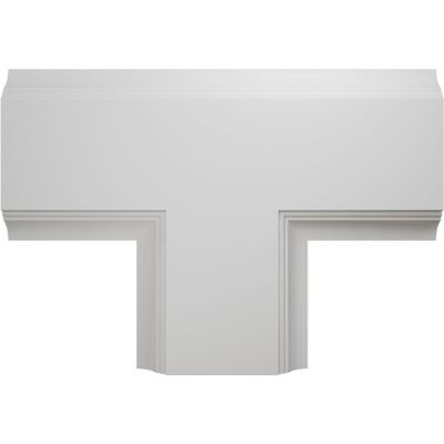 Ekena Millwork CC08ITE02X14X20TR Inner Tee for 8" Traditional Coffered Ceiling System, 14"W x 2"P x 20"L, Primed