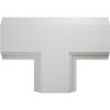 Ekena Millwork CC08ITE02X14X20TR Inner Tee for 8" Traditional Coffered Ceiling System, 14"W x 2"P x 20"L, Primed view 1