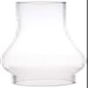 Ciata 10 Inch Handblown Clear Glass Chimney Lamp Shade with 2-5/8 inch Fitter and 3-5/8 inch Bulge - 2 Pack view 1