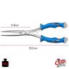 CUDA 10.25" Titanium Bonded Stainless Steel Freshwater Long Needle Nose Pliers #18113 Durable Fishing Hooks Remover, Ring Splitter with Crimper & Mono & Fluorocarbon Cutter view 2