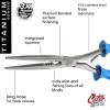 CUDA 10.25" Titanium Bonded Stainless Steel Freshwater Long Needle Nose Pliers #18113 Durable Fishing Hooks Remover, Ring Splitter with Crimper & Mono & Fluorocarbon Cutter view 3