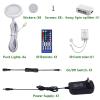 AIBOO RGBW RGB + White Color Changing Christmas Xmas Under Cabinet LED Lights Kit IR Remote Puck Lights for Kitchen Counter Shelf Furniture Ambiance Lighting (RGBW, 4 Lights, 12W) view 2