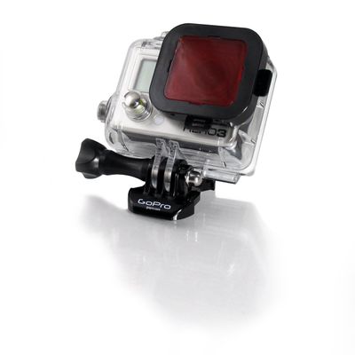 GoScope (60M) Red Filter - Compatible with GOPRO HERO4 / HERO3+ / HERO3 Dive HOUSING (60M Case Only) Laser Cut Optical Red Filter (See Pictures to Make Sure This FITS Your Camera CASE)