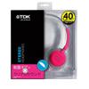 TDK Ultimate Comfort ST-100 Ultralight Stereo Headphones Pink view 3