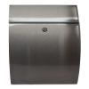 Qualarc WF-0906A Glacial Elliptical Stainless Steel Locking Wall Mount Mailbox, Silver view 2