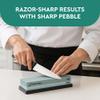 Sharp Pebble Premium Whetstone Knife Sharpening Stone 2 Side Grit 400/1000 Wetstone Kit -Wetstone Kitchen Knife Sharpener with Flattening Stone & NonSlip Rubber Base view 4