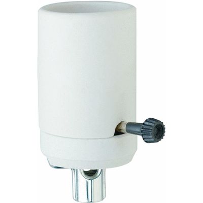 Pass & Seymour Porcelain Turn Knob Socket 1 pk