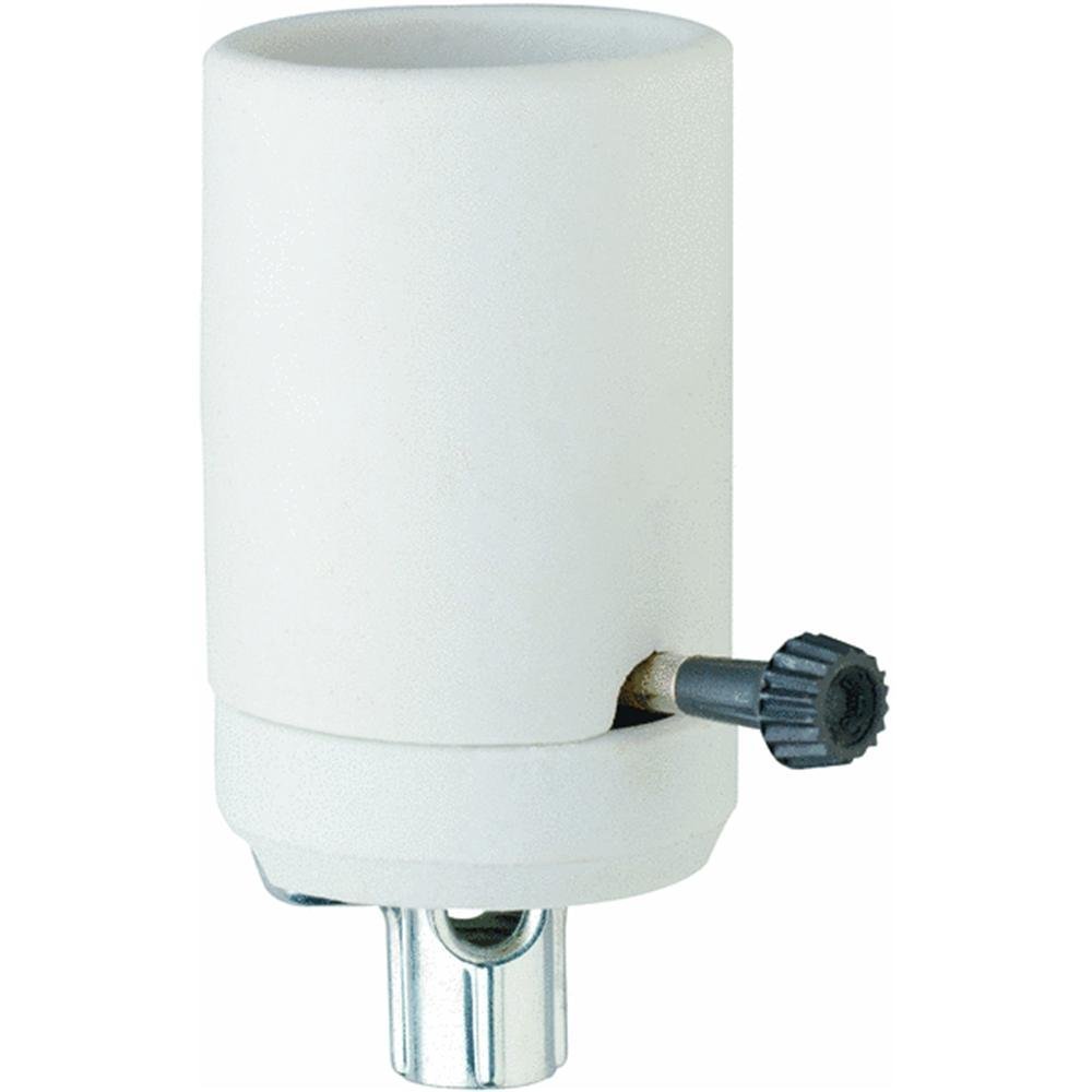 Pass & Seymour Porcelain Turn Knob Socket 1 pk