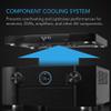 AC Infinity AIRCOM T9, Quiet Cooling Fan System 17" Top-Exhaust for Receivers, Amps, DVR, AV Cabinet Components view 2