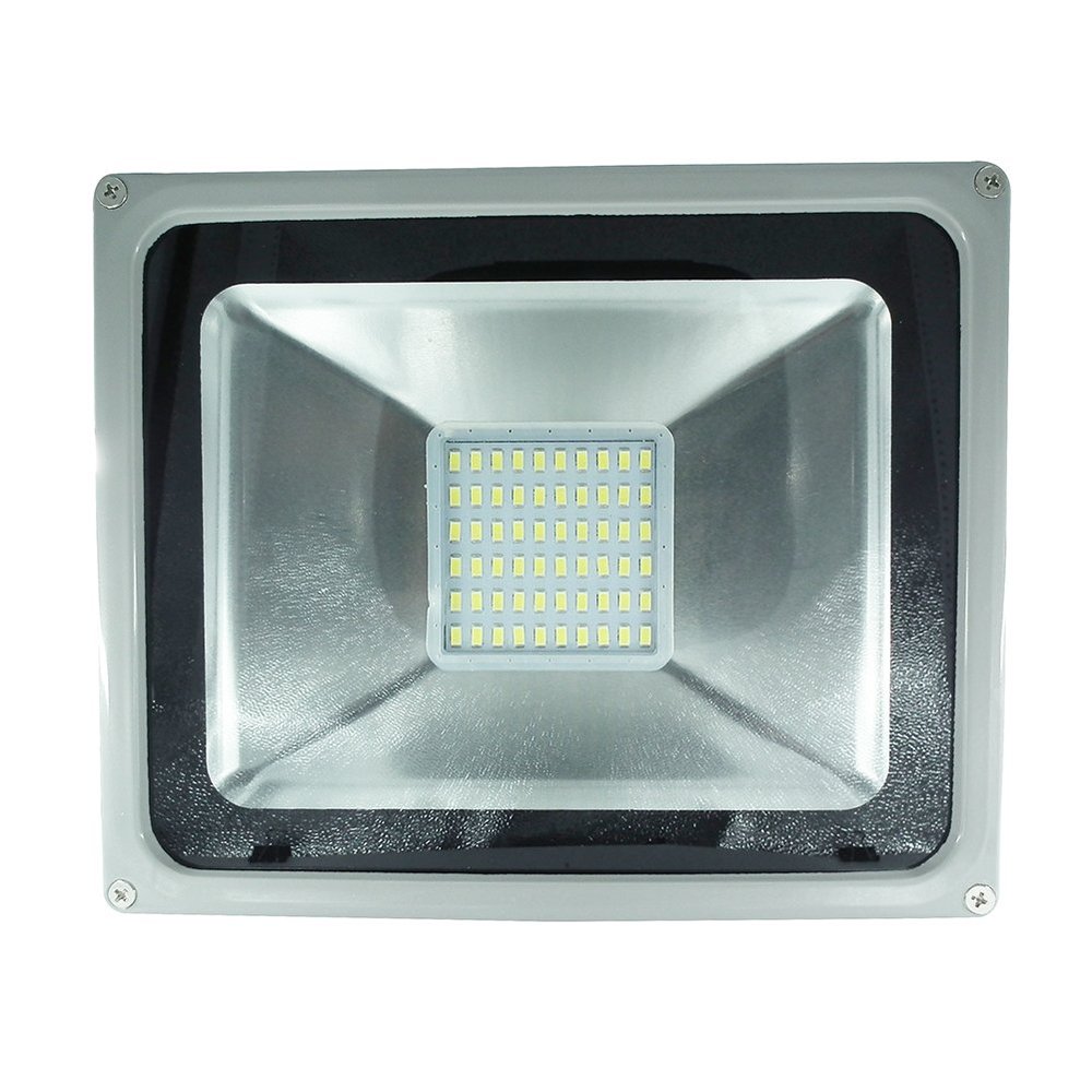 Hengshitong SMD LED Floodlight Waterproof 50W 110V 6000-6500K Cool White 2PCs