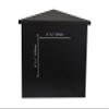 Qualarc WF-PM14 Summit Wall Mount Rectangular Locking Mailbox, Black view 4