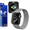 ArmorSuit Apple Watch 38mm (Series 2) Screen Protector MilitaryShield + Black Carbon Fiber Skin Wrap Film Back Protector for Apple Watch 38mm (Series 2) view 1