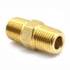 Interstate Pneumatics FA212 1/8 inch NPT Male Brass Hex Nipple (1) view 1