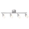 Designers Fountain EVT102027-35 Modern 3'. Brushed Nickel LED Track Lighting Kit with 4 Led Track Lights 1890 Lumens view 1