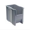 Quantum Storage Systems QGH600GY Giant Stack Container, 17.5" Length, 10-7/8" Width, 12.5" Height, Gray, Pack of 4 view 1