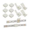 D DrNeeko LED Strip Solderless Connector Adaptor for 10mm Wide 5050 RGB Waterproof Led Strip Light (4 Pin RGB Strip Connector), Pack of 10 view 1