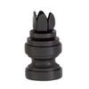 B&P Lamp 6 Prong Design, Base Only Finial, Oiled Bronze Finish view 3