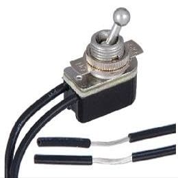 B&P Lamp On-Off Nickel Toggle Switch