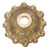 B&P Lamp Cast Brass Bobesche with Fern Design view 1