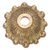 B&P Lamp Cast Brass Bobesche with Fern Design view 2