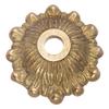 B&P Lamp Cast Brass Bobesche with Fern Design view 3