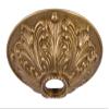 B&P Lamp Brass Finish Cast Brass Screw Collar Ceiling Light Canopy Plate view 1