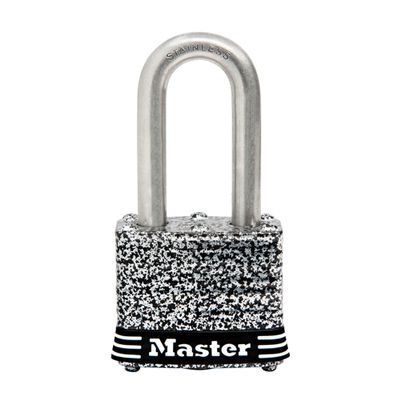 Master Lock 3SSKADLF Stainless Steel Outdoor Padlock with Key, 1 Pack