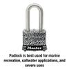 Master Lock 3SSKADLF Stainless Steel Outdoor Padlock with Key, 1 Pack view 2