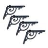 NACH Decorative Shelf Brackets, 4 Pack of 5.3 x 4.3 x 1.2 inch, Antique Metal Shelf Brackets - Shelf Support Bracket for Wall - Victorian Shelf Bracket view 1
