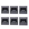 Dreamworth 6-Pack LED Corner Wall Lamp 85-265V Embedded LED Stairs Step Night Light Stair Wall Lighting for Hallway, Stairs, Closet, Bedroom and More (Warm White, Black Body) view 1