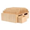 MobileVision Bamboo 10-Port Charging Station Plus 2 Caddy Add-On Combo to hold pens keys and extra storage view 4