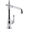 Kohler K-99266-CP Artifacts Single-Hole Kitchen Sink Faucet with 13-1/2 In. Swing Spout and Victorian Spout Design, Polished Chrome, One Size view 1