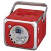 Jensen CD-555RS Red CD Bluetooth Boombox Portable Bluetooth Music System with CD Player +CD-R/RW & FM Radio with Aux-in & Headphone Jack Line-in Limited Edition- (Red) view 1